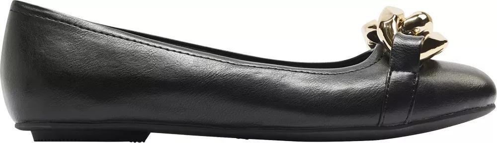 Black Leather Ballerinas, , large image number 2