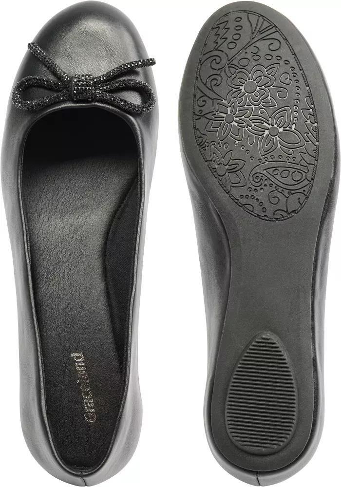 Black Slip On Ballerinas, , large image number 4