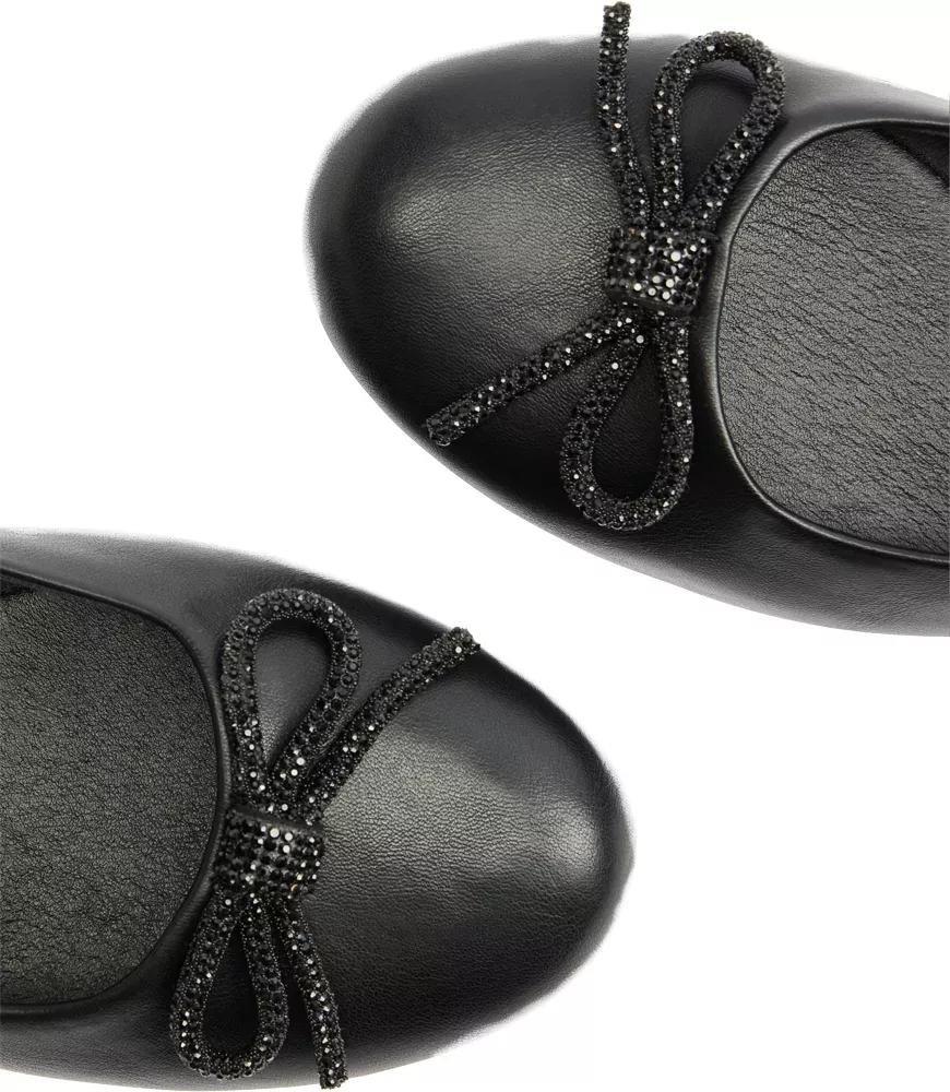 Black Slip On Ballerinas, , large image number 6