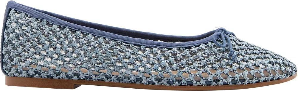 Blue Openwork Ballerinas, , large image number 1