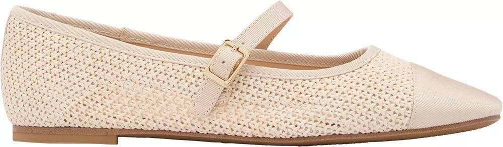 White Strap Detailed Ballerinas, , large image number 1