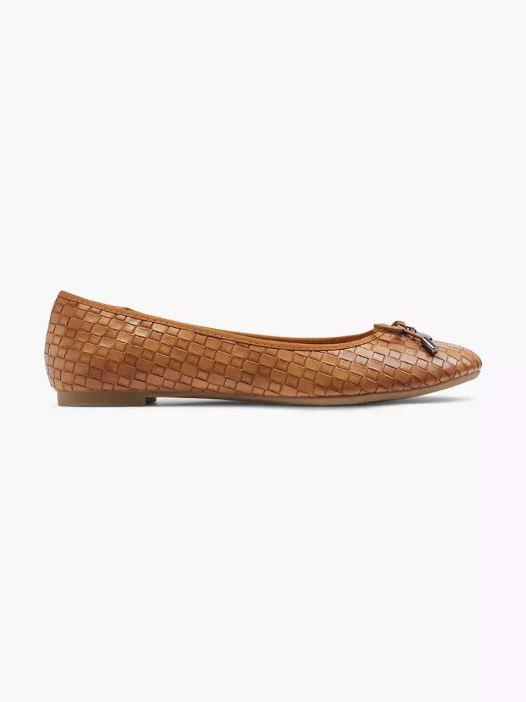 Cognac Ballerinas, , large image number 0