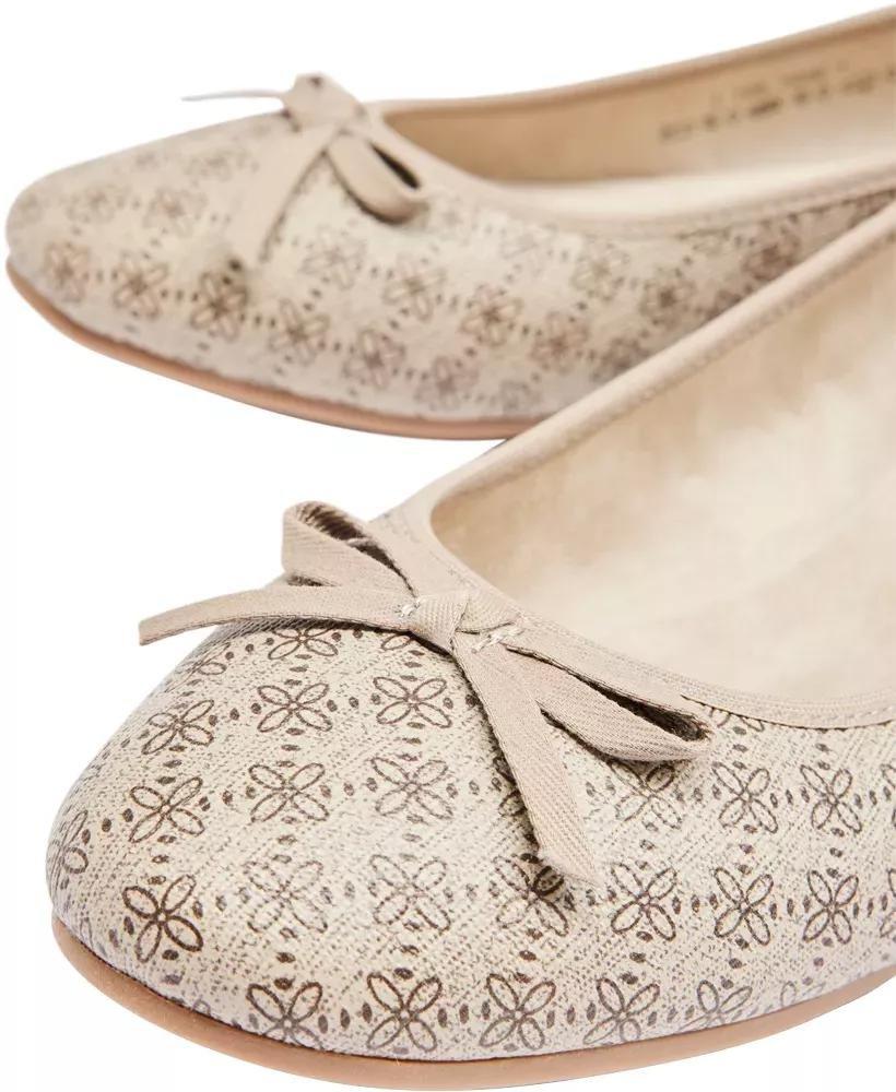 Beige Slip On Ballerinas, , large image number 6