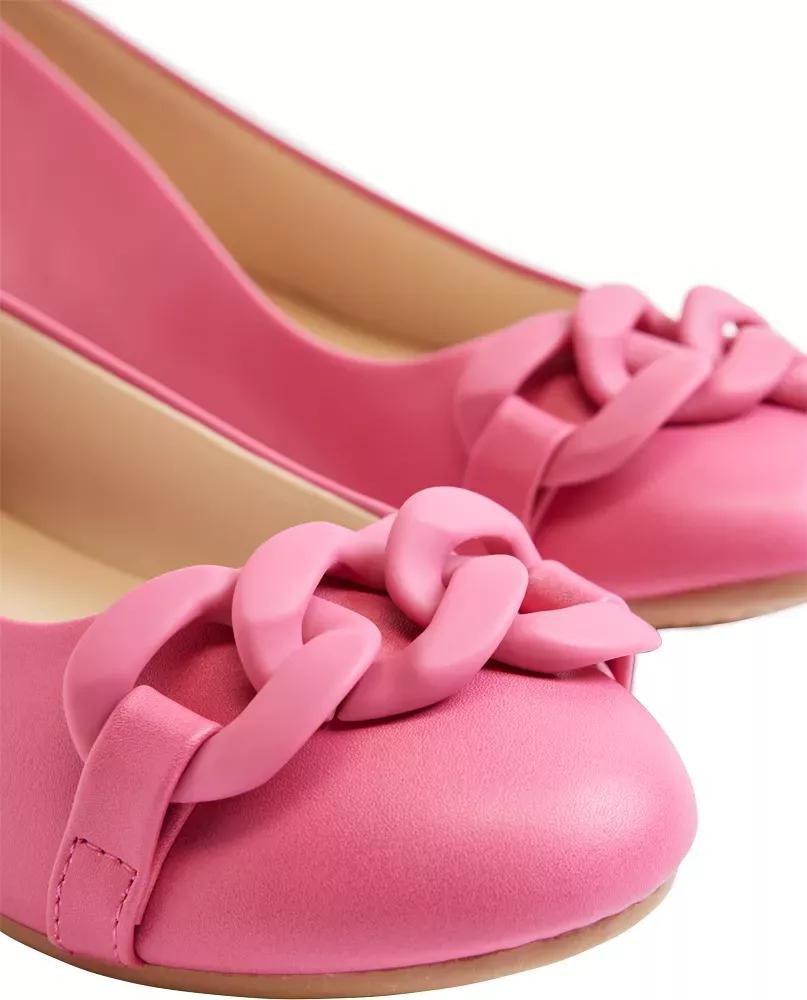 Graceland - Pink Ballerinas With Chain Detail