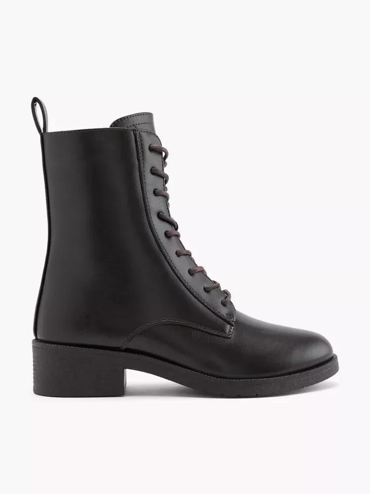 Brown Lace-Up Boots, , large image number 0
