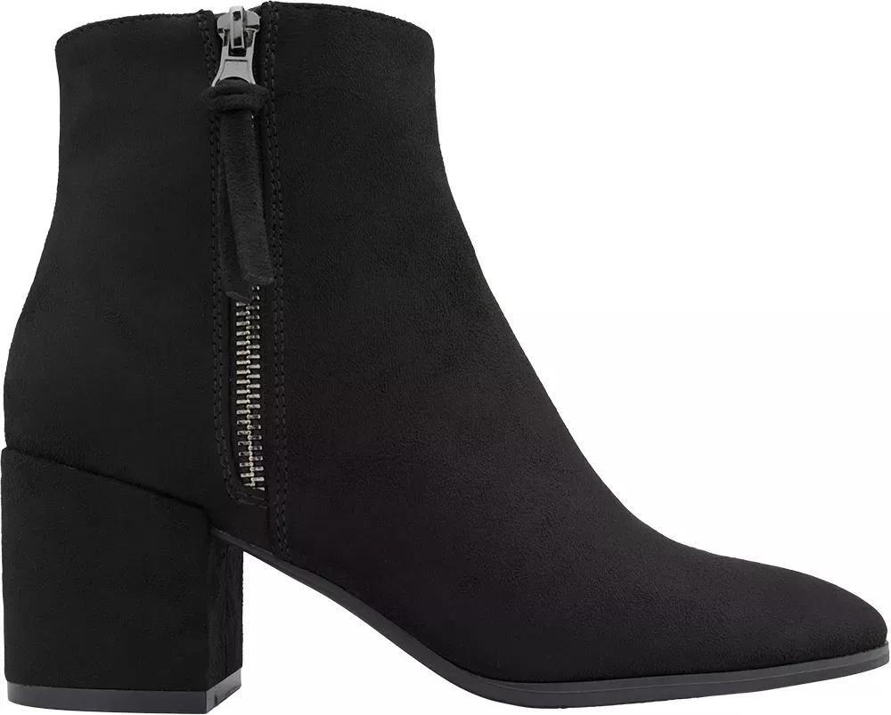Black Mid-Heel Ankle Boots, , large image number 1