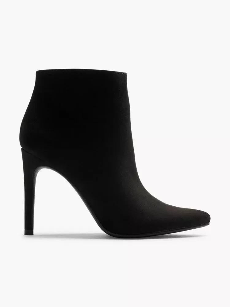 Black High Heeled Ankle Boots, , large image number 0