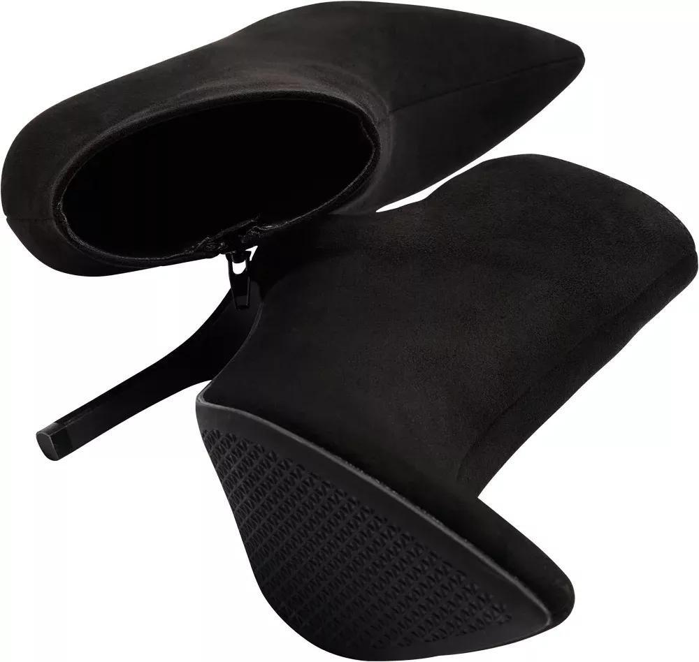 Black High Heeled Ankle Boots, , large image number 4