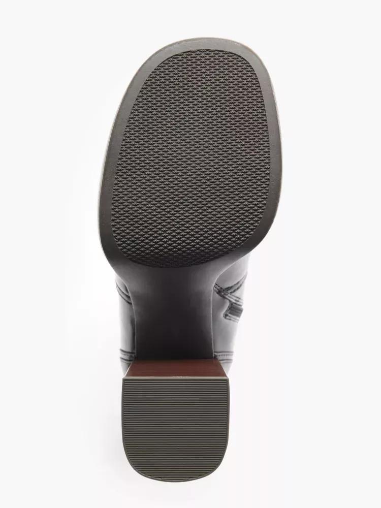 Black Zippered Ankle Boots, , large image number 2