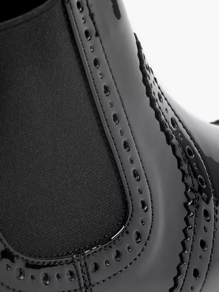 Black Slip-On Ankle Boots, , large image number 4