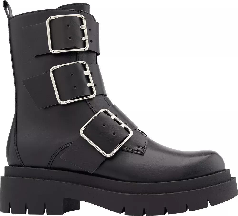Black 3 Buckle Straps Boots, , large image number 1