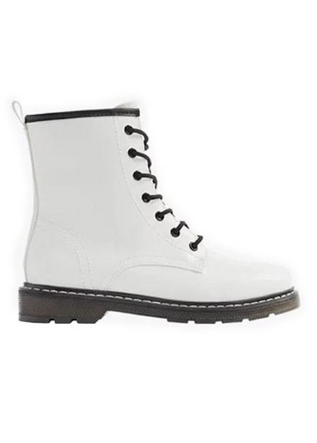 CTW - White Lace-Up Boots
