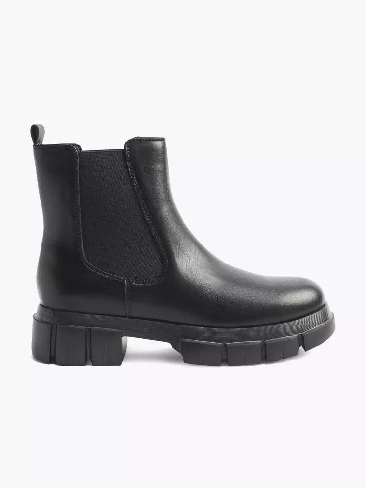 Black Chunky Chelsea Boots, , large image number 0