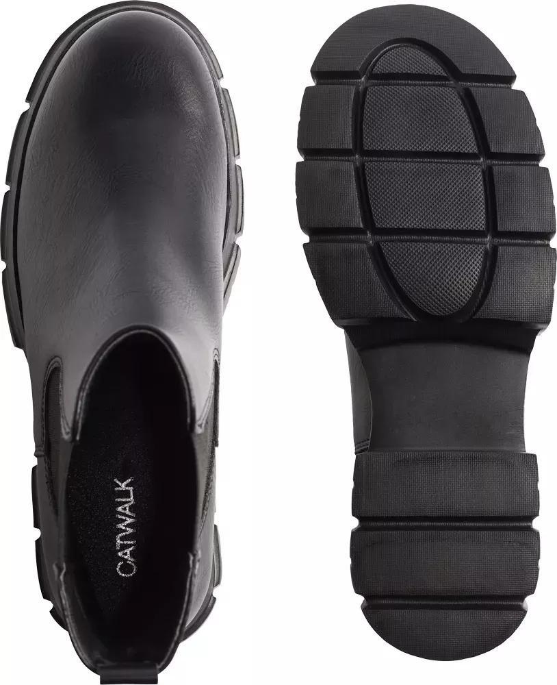 Black Chunky Chelsea Boots, , large image number 1