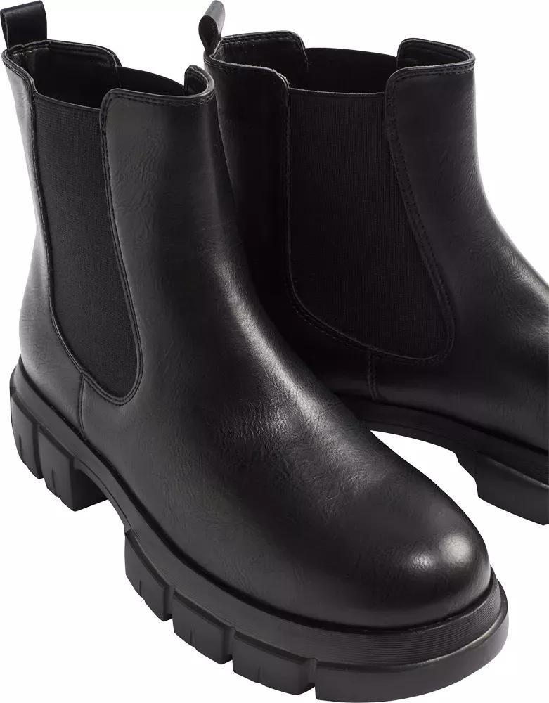 Black Chunky Chelsea Boots, , large image number 6