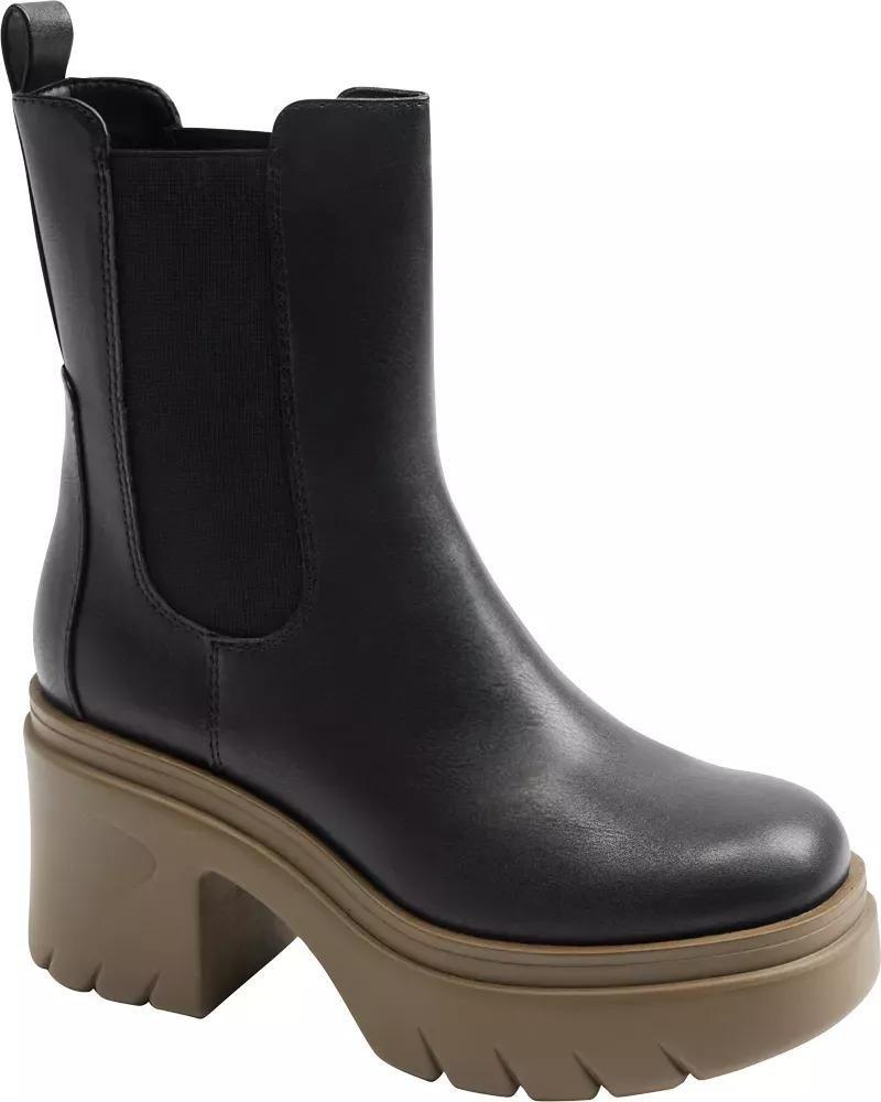 Black Block Heel Ankle Boots, , large image number 1