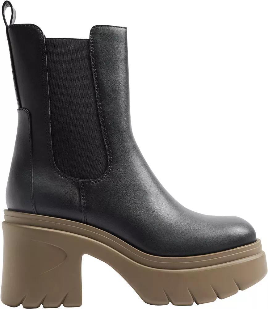 Black Block Heel Ankle Boots, , large image number 2