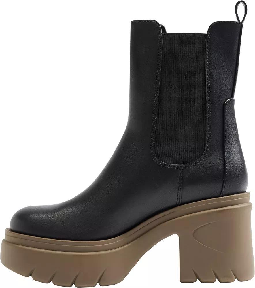 Black Block Heel Ankle Boots, , large image number 3