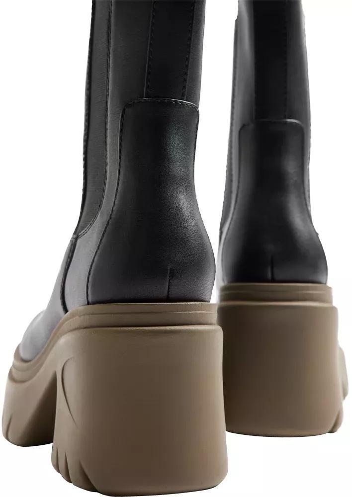 Black Block Heel Ankle Boots, , large image number 5