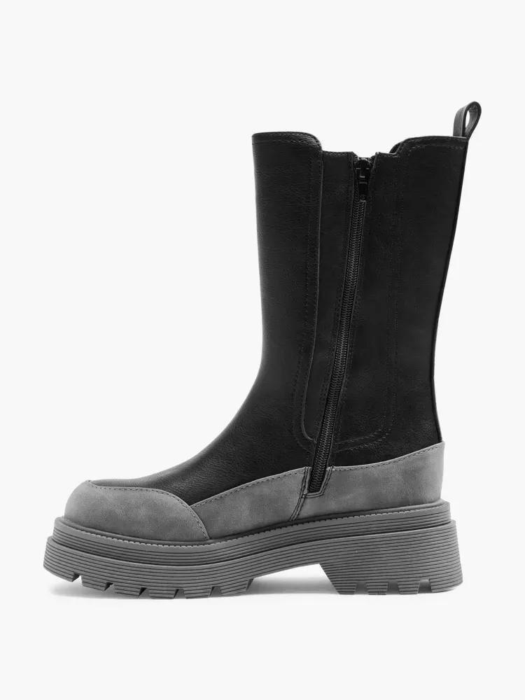 Grey Long Boots, , large image number 1