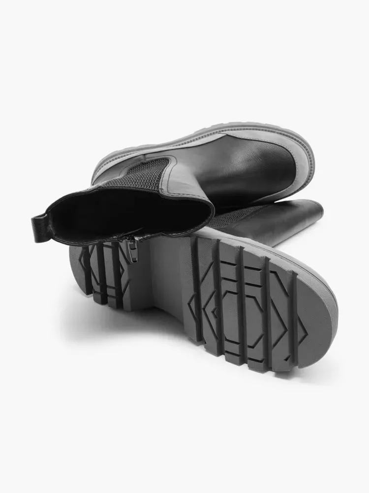 Grey Unisex Ankle Boots, , large image number 2