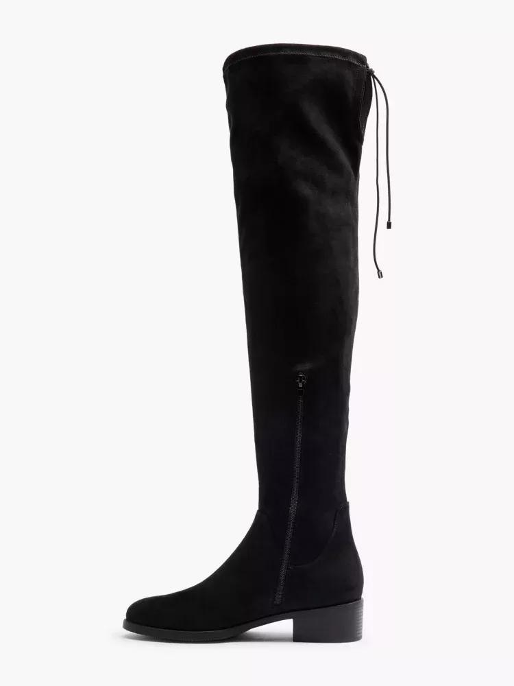 Black Over Knee Boots, , large image number 1