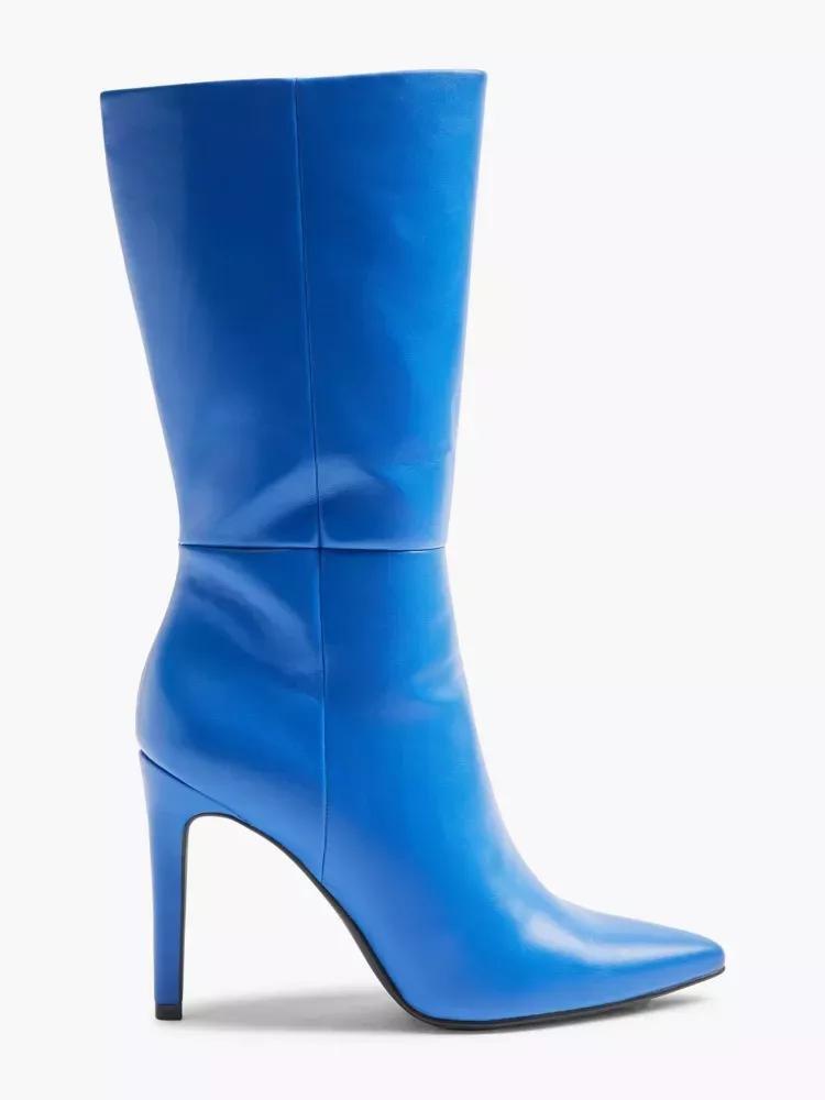 Blue Long Leg Formal Boots, , large image number 0