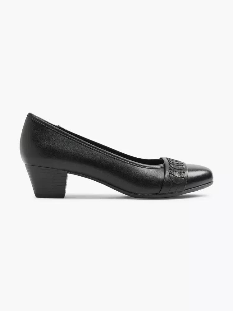 Black Slip On Comfort Shoes, , large image number 0