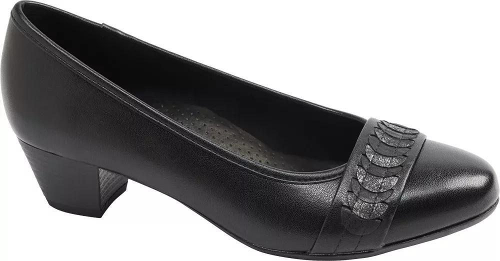 Black Slip On Comfort Shoes, , large image number 1