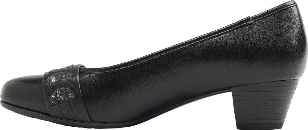 Black Slip On Comfort Shoes, , large image number 3
