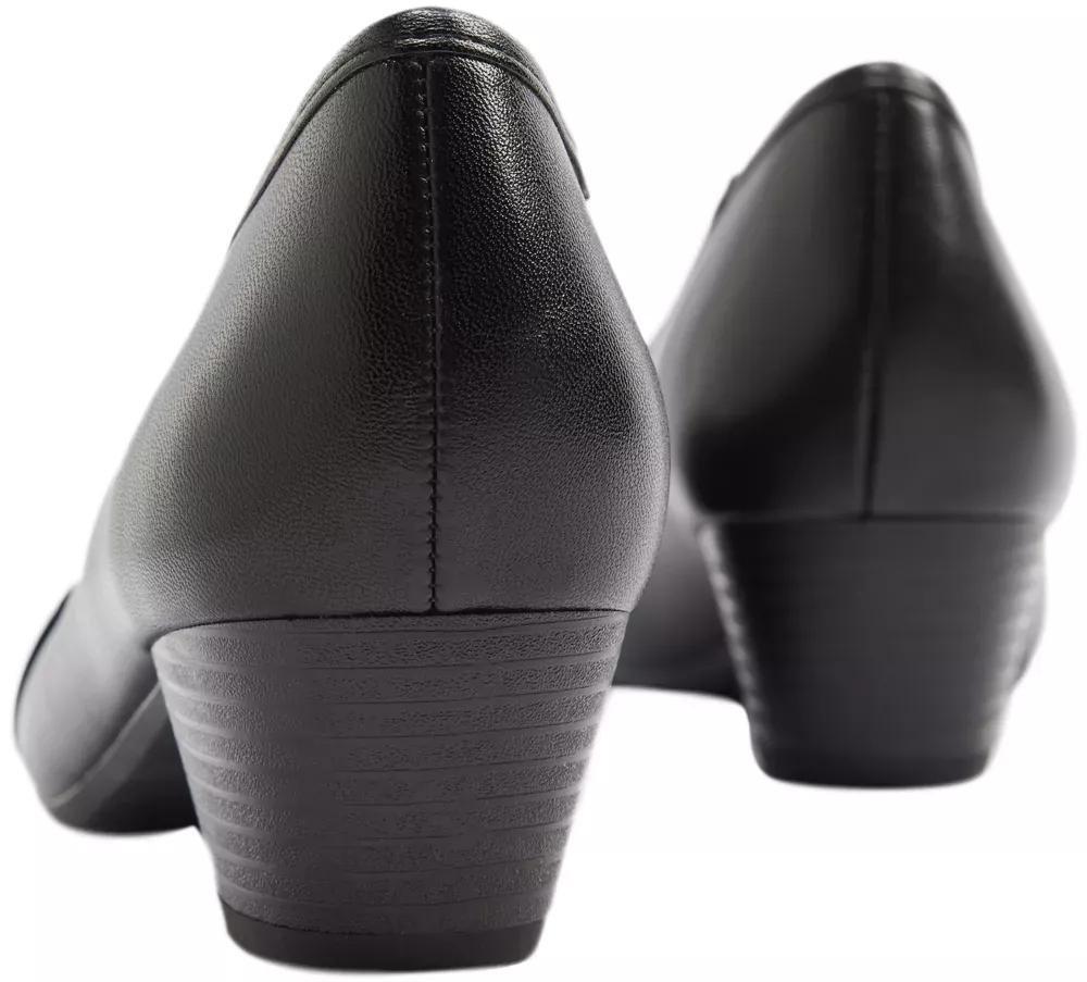 Black Slip On Comfort Shoes, , large image number 5