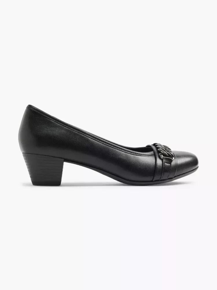 Black Comfort Formal Heel, , large image number 0