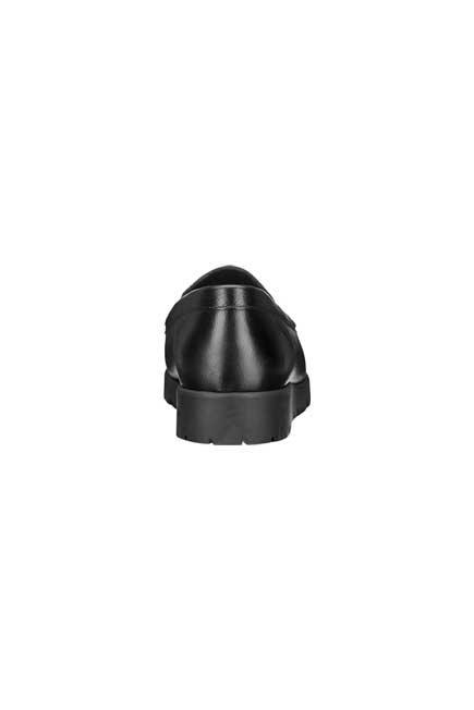 Black Leather Loafers, women, , large image number 2