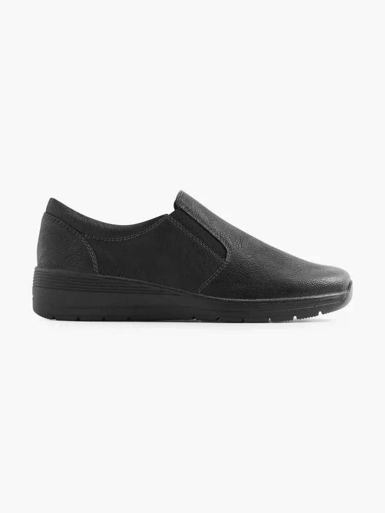 Black Slip-On Sneakers, , large image number 0