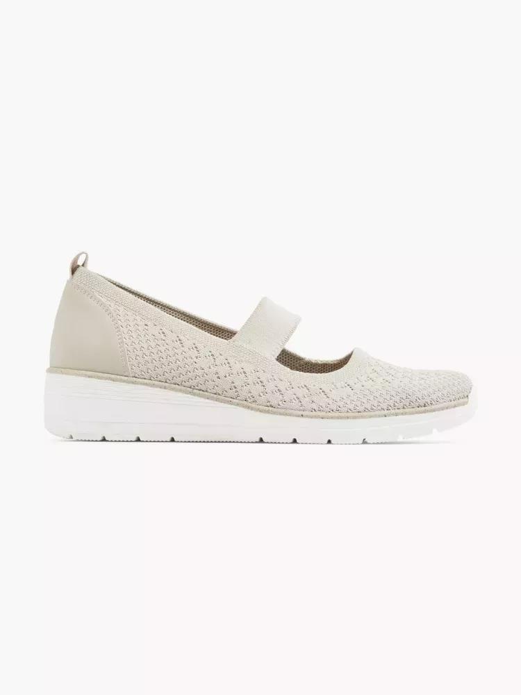 Beige With Glitter Slipper, , large image number 0