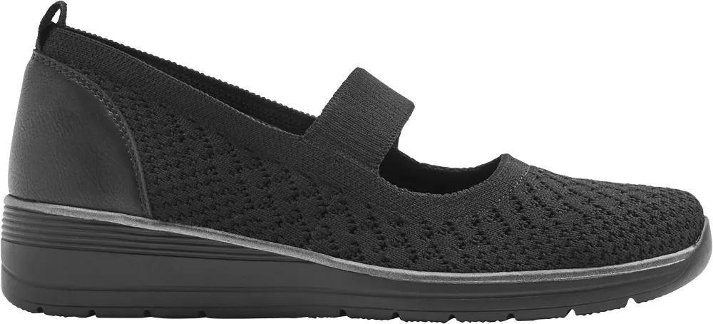 Black Comfortable Shoes With A Leather Insole, , large image number 2