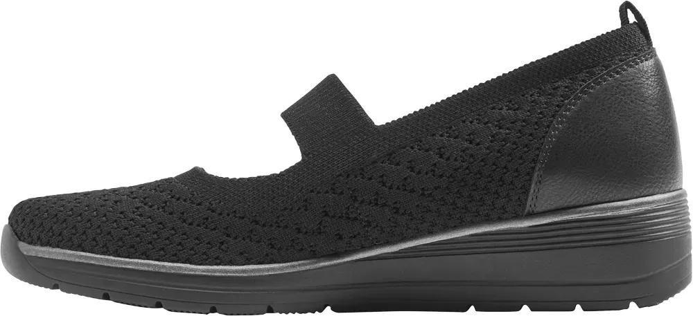 Black Comfortable Shoes With A Leather Insole, , large image number 3
