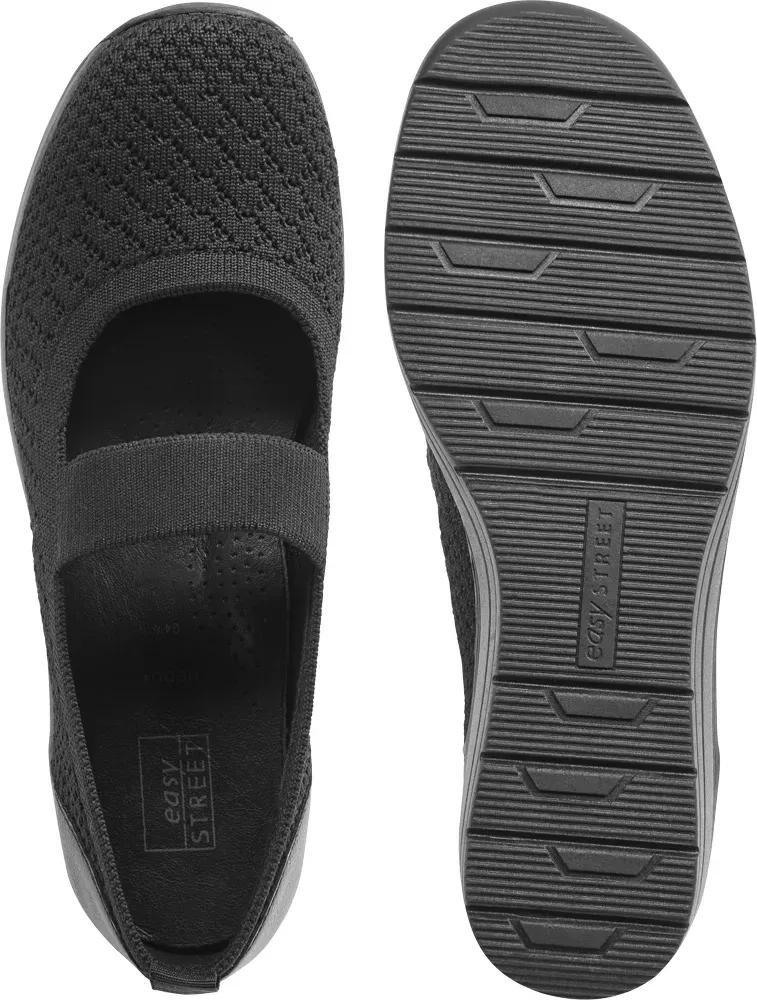 Black Comfortable Shoes With A Leather Insole, , large image number 4
