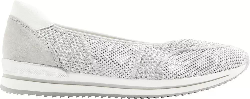 Grey Fabric Slip-On Loafers, , large image number 2