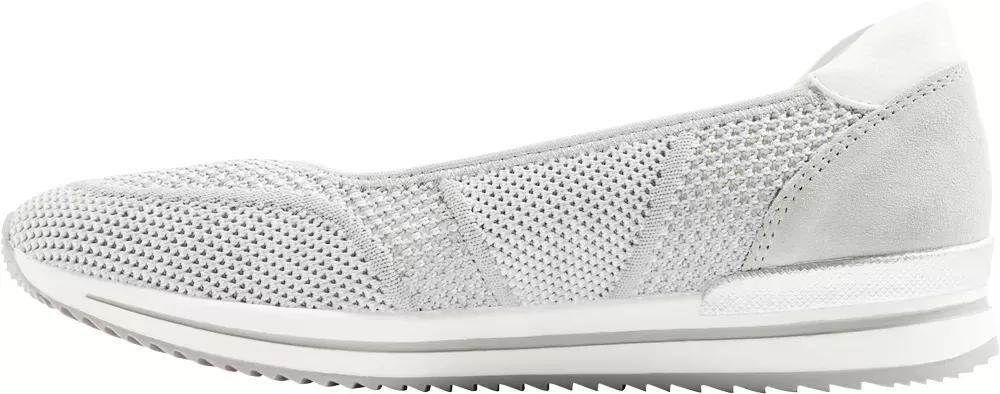Grey Fabric Slip-On Loafers, , large image number 3