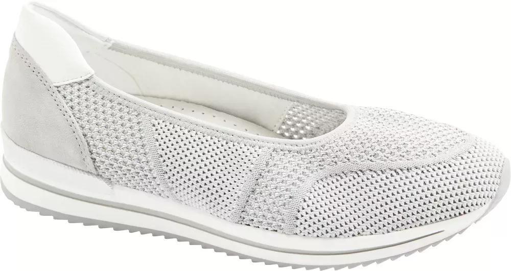 Grey Fabric Slip-On Loafers, , large image number 7