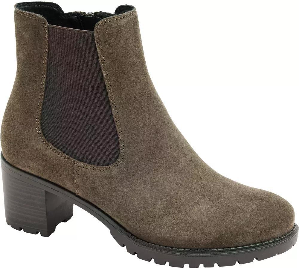 Brown Block Heel Chelsea Boots, , large image number 1