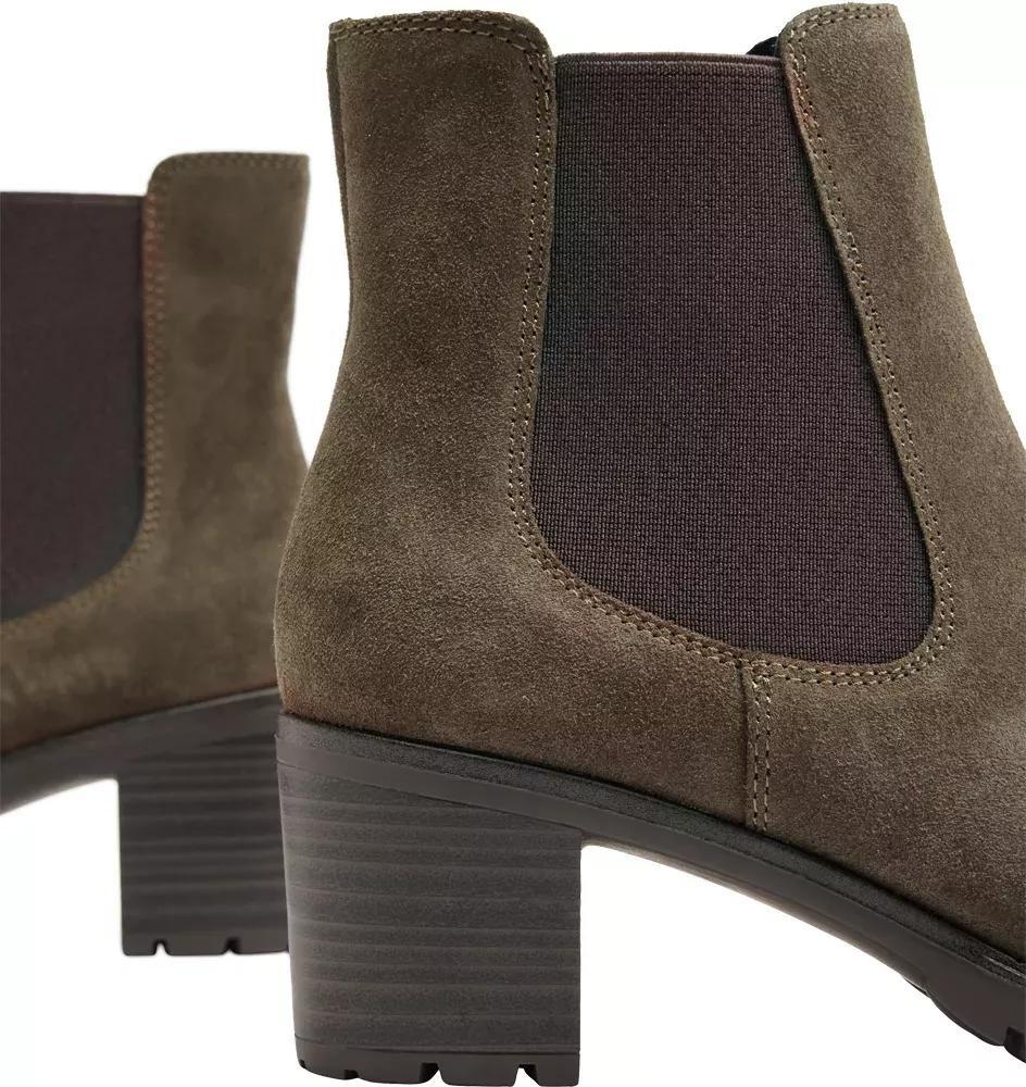 Brown Block Heel Chelsea Boots, , large image number 6