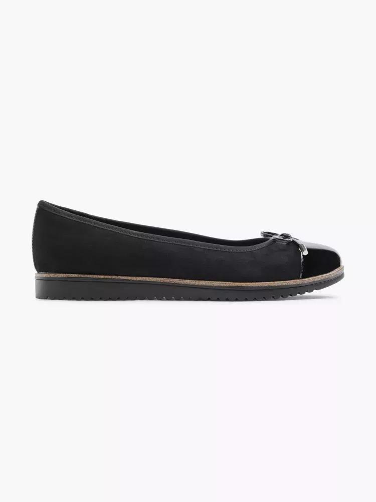 Black Slip On Flats, , large image number 0