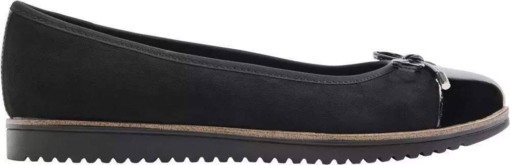 Black Slip On Flats, , large image number 2