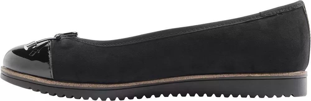 Black Slip On Flats, , large image number 3