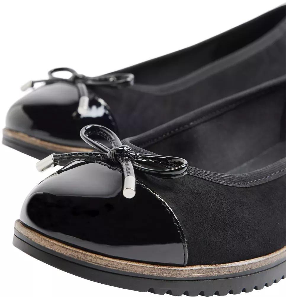 Black Slip On Flats, , large image number 6