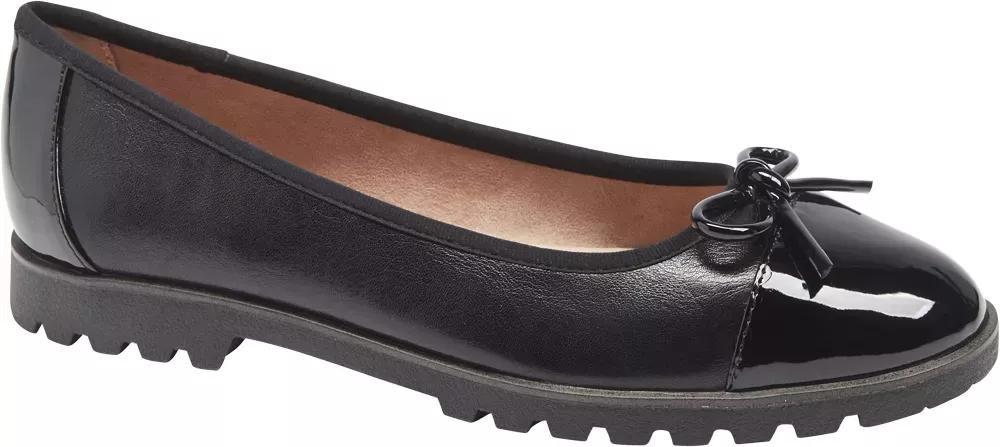 Black Bow Ballerina Shoe, , large image number 1
