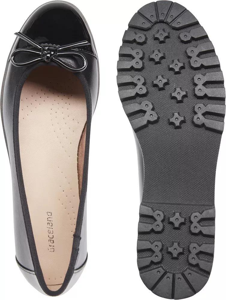 Black Bow Ballerina Shoe, , large image number 4