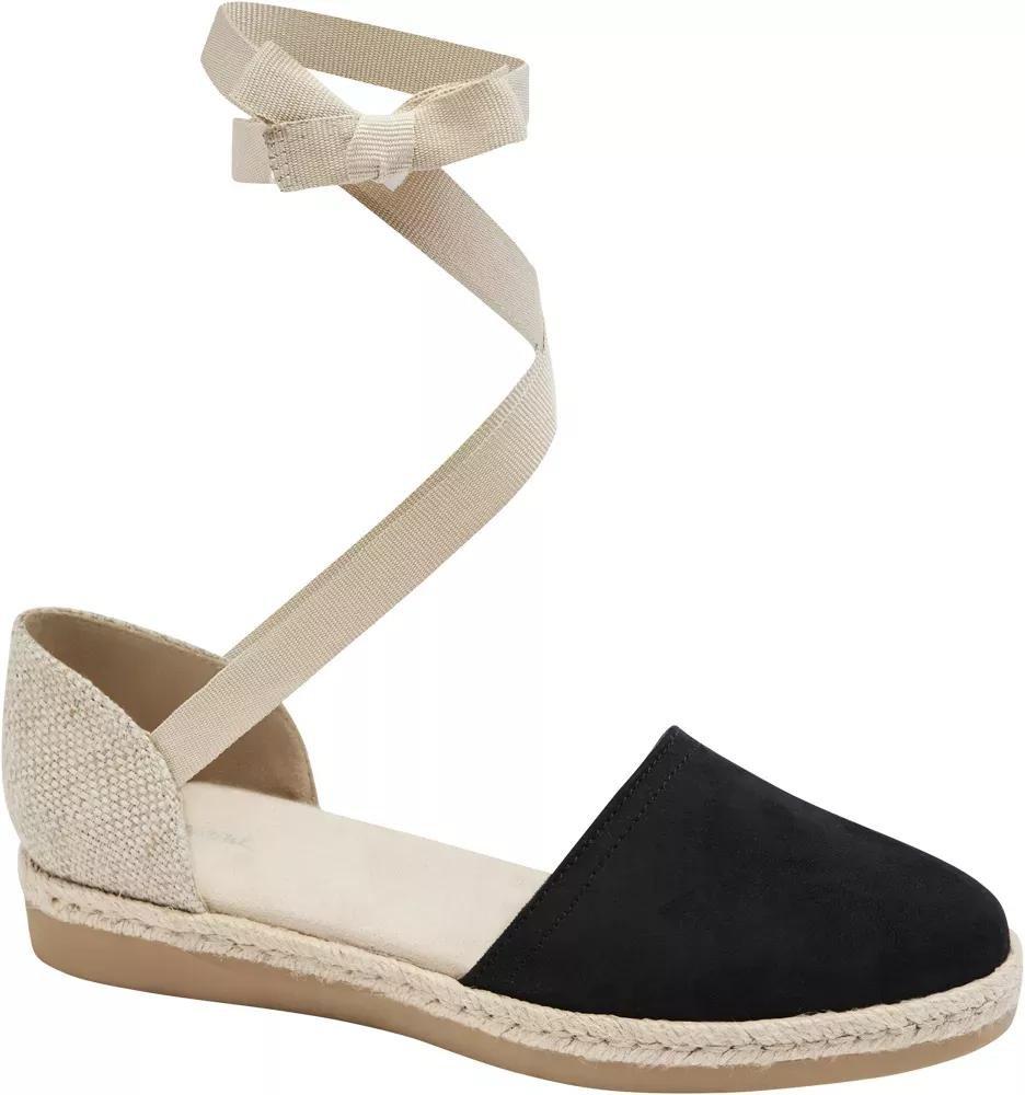 Black Lace Up Espadrilles, , large image number 1